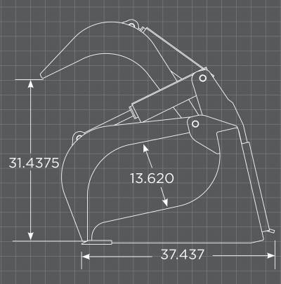 Standard Duty Grapple Bucket – Loflin Fabrication